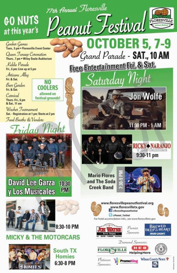 Floresville Peanut Festival 2021 October 9, 2021 City of Floresville