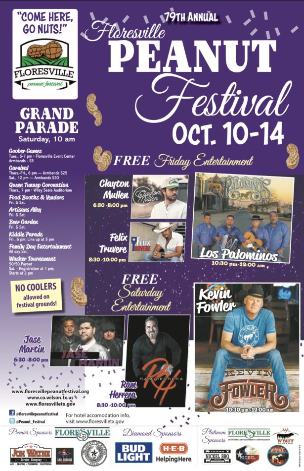 Floresville Peanut Festival 2023 October 1014, 2023 City of