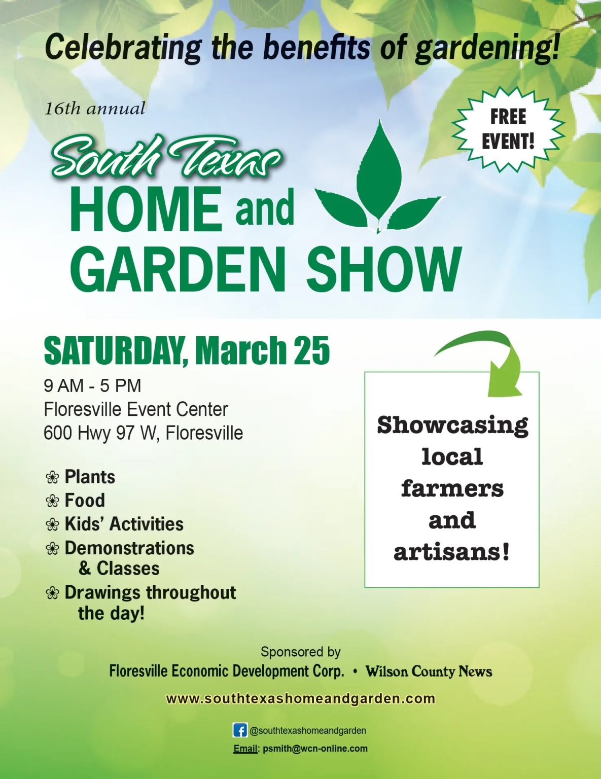 South Texas Home & Garden Show March 25, 2022 City of Floresville