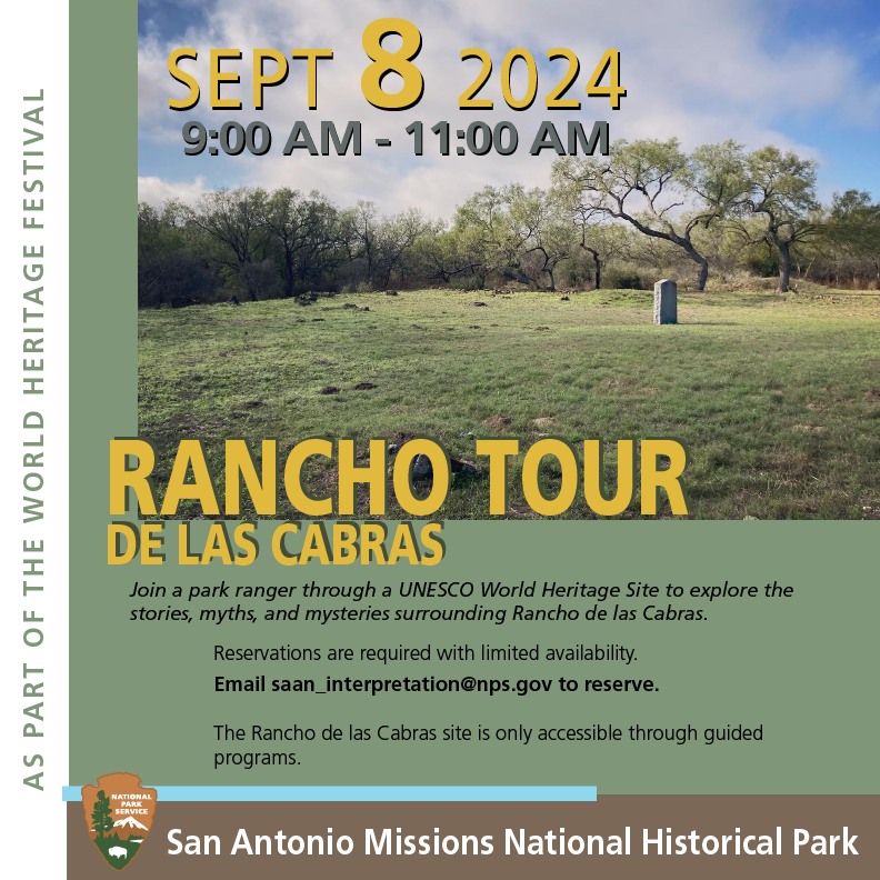 Rancho de las Cabras Tours in Floresville, Texas (San Antonio Missions and National Park Service)